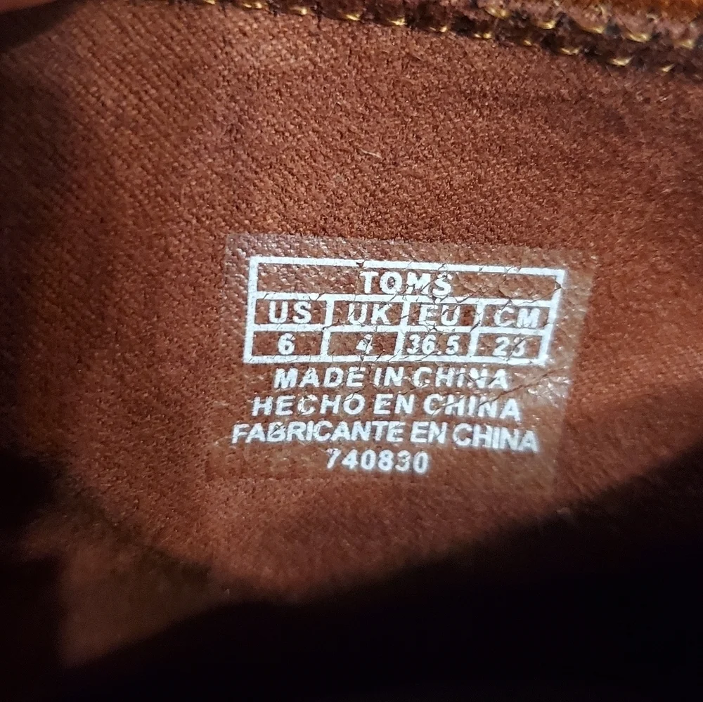 Toms Women's Suede Desert Wedge Booties Fall/Winter W 6